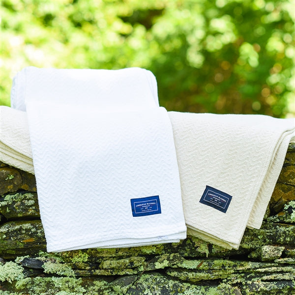 Cotton Blankets - Chevron Weave - American Blanket Company