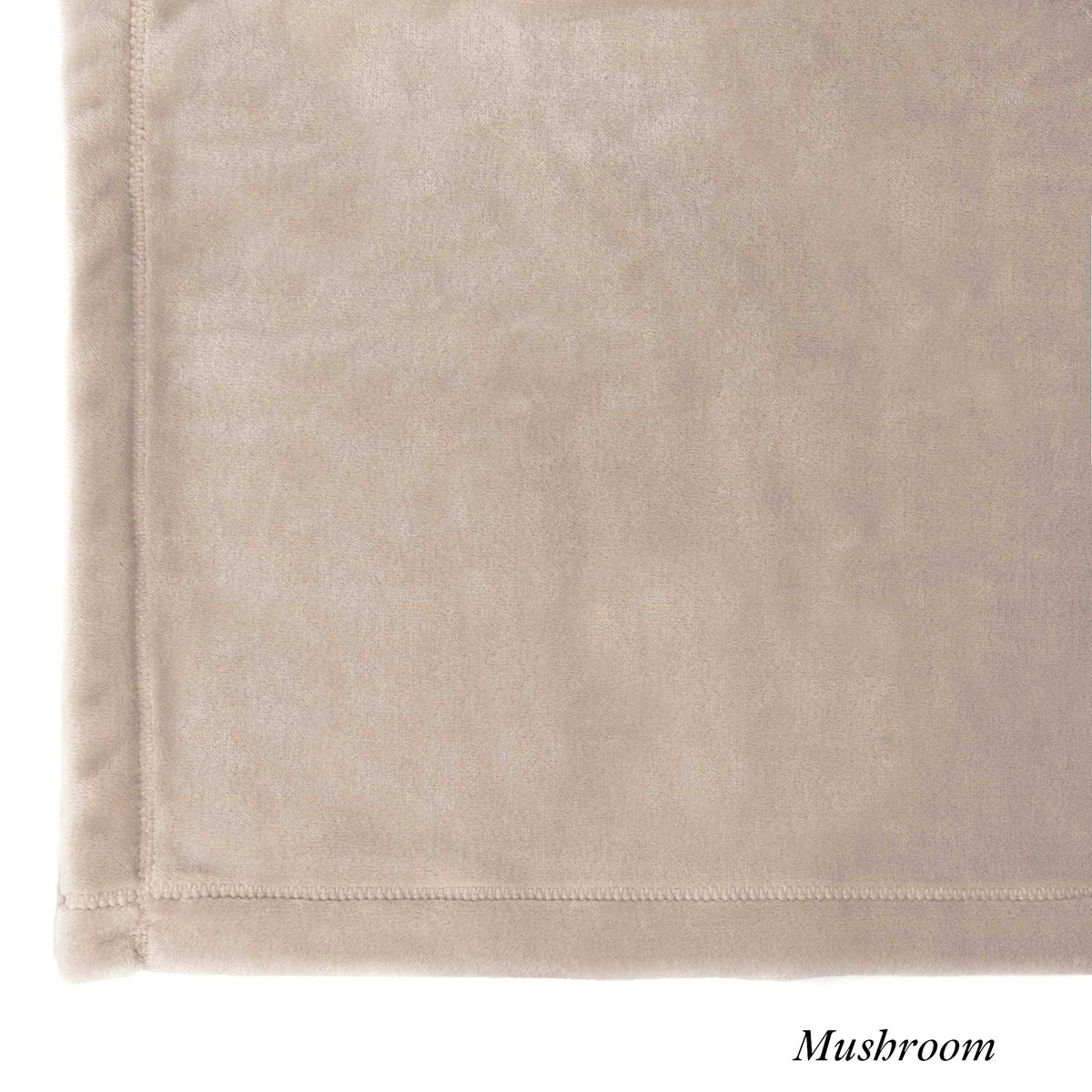 Mushroom Luster Loft Fleece Swatch - Luster Loft Blanket &amp; Pillowcase Set - American Blanket Company