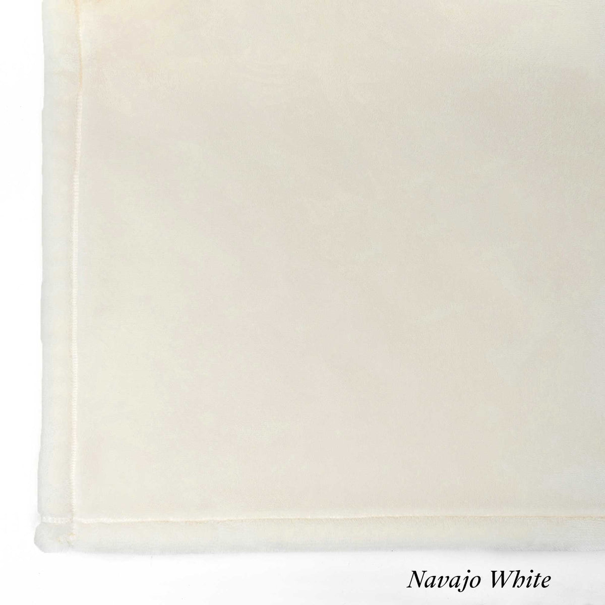 Navajo White Luster Loft Fleece Swatch - Luster Loft Fleece Throw Pillows - American blanket company