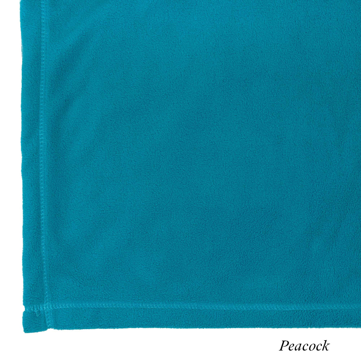 Peacock Swatch - Fleece Pillowcase - Peaceful Touch - American Blanket Company