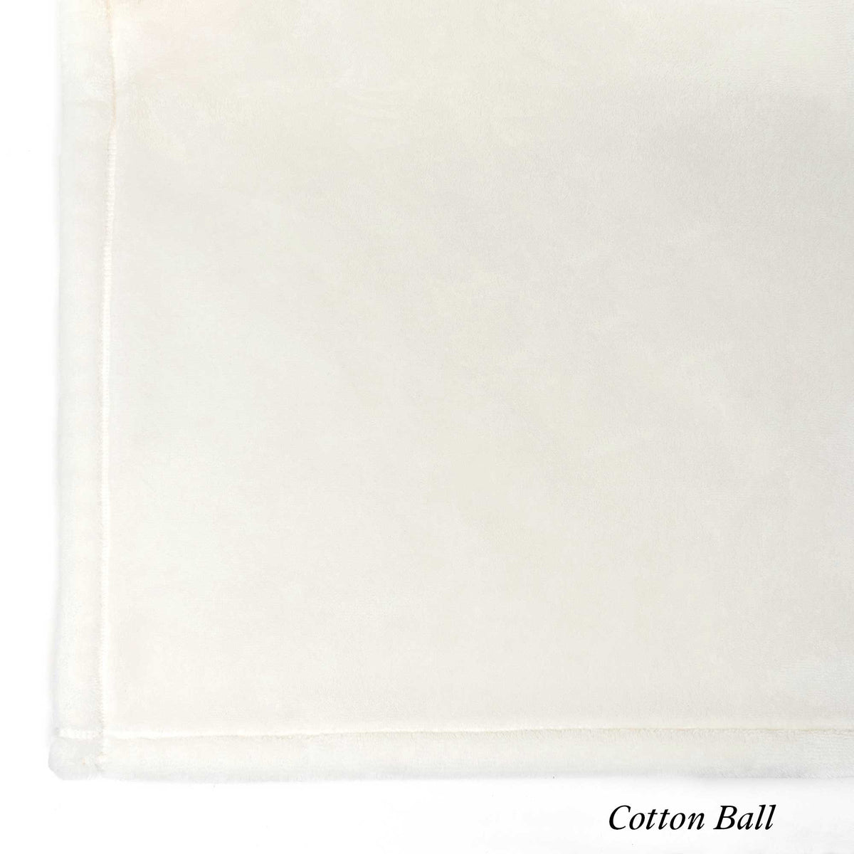 Cotton Ball Luster Loft Fleece Swatch - Luster Loft Blanket &amp; Pillowcase Set - American Blanket Company