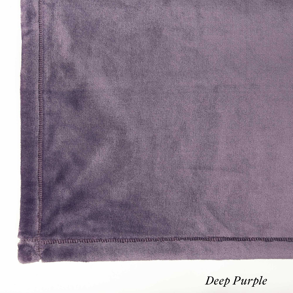 Deep Purple Luster Loft Fleece Swatch - Luster Loft Blanket &amp; Pillowcase Set - American Blanket Company