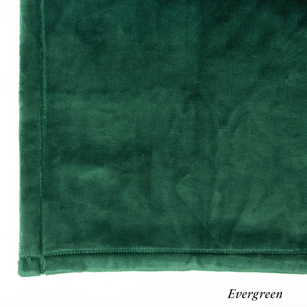 Evergreen Luster Loft Fleece Swatch - Luster Loft Blanket &amp; Pillowcase Set - American Blanket Company 
