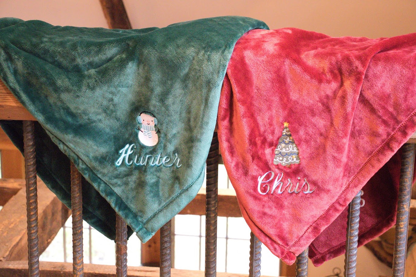 Personalized Blankets, Embroidered, Monogrammed and Customized with Your Special Touch.