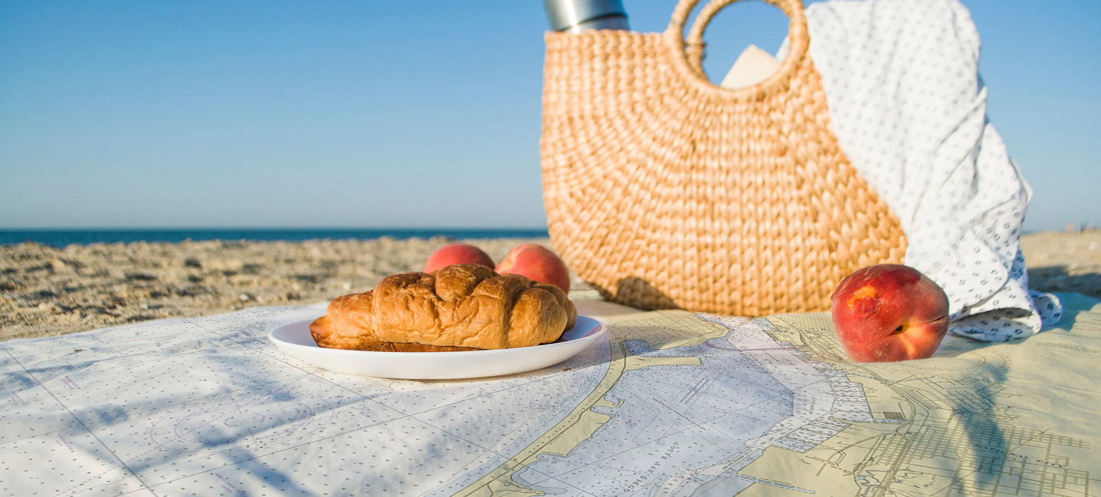 State Nautical Map Printed Fleece Blankets