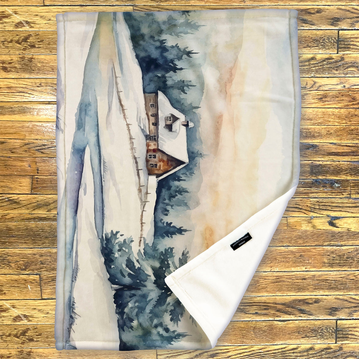 Printed Fleece Throws | Holiday Scene Blankets