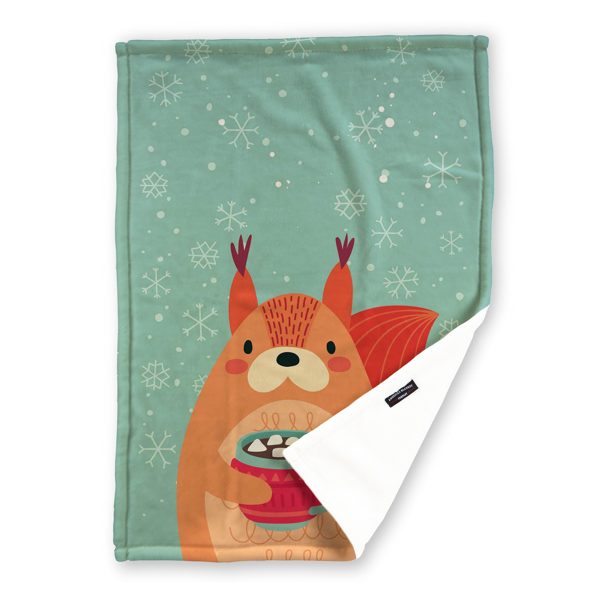 Winter Critters Printed Holiday Throws | Luster Loft