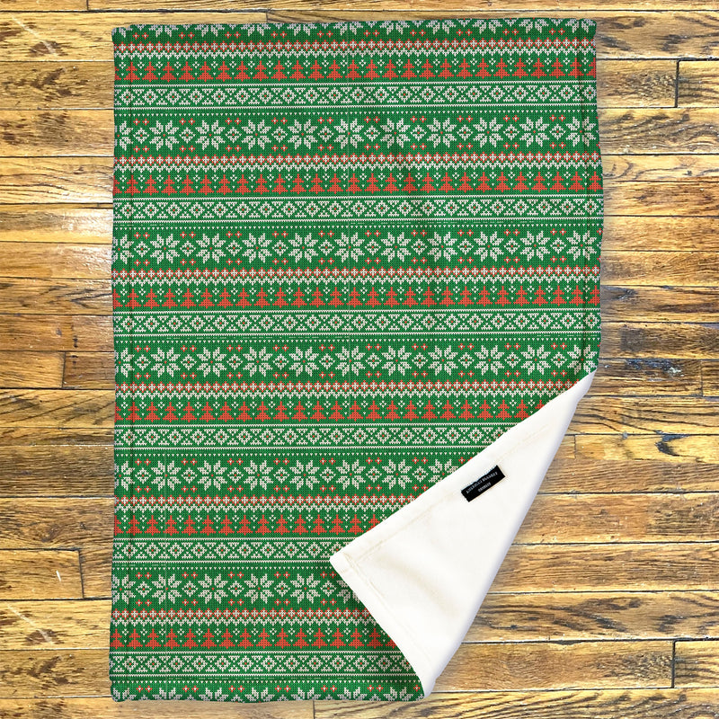 Holiday Sweater Pattern Throw Blankets - 50" x 70"