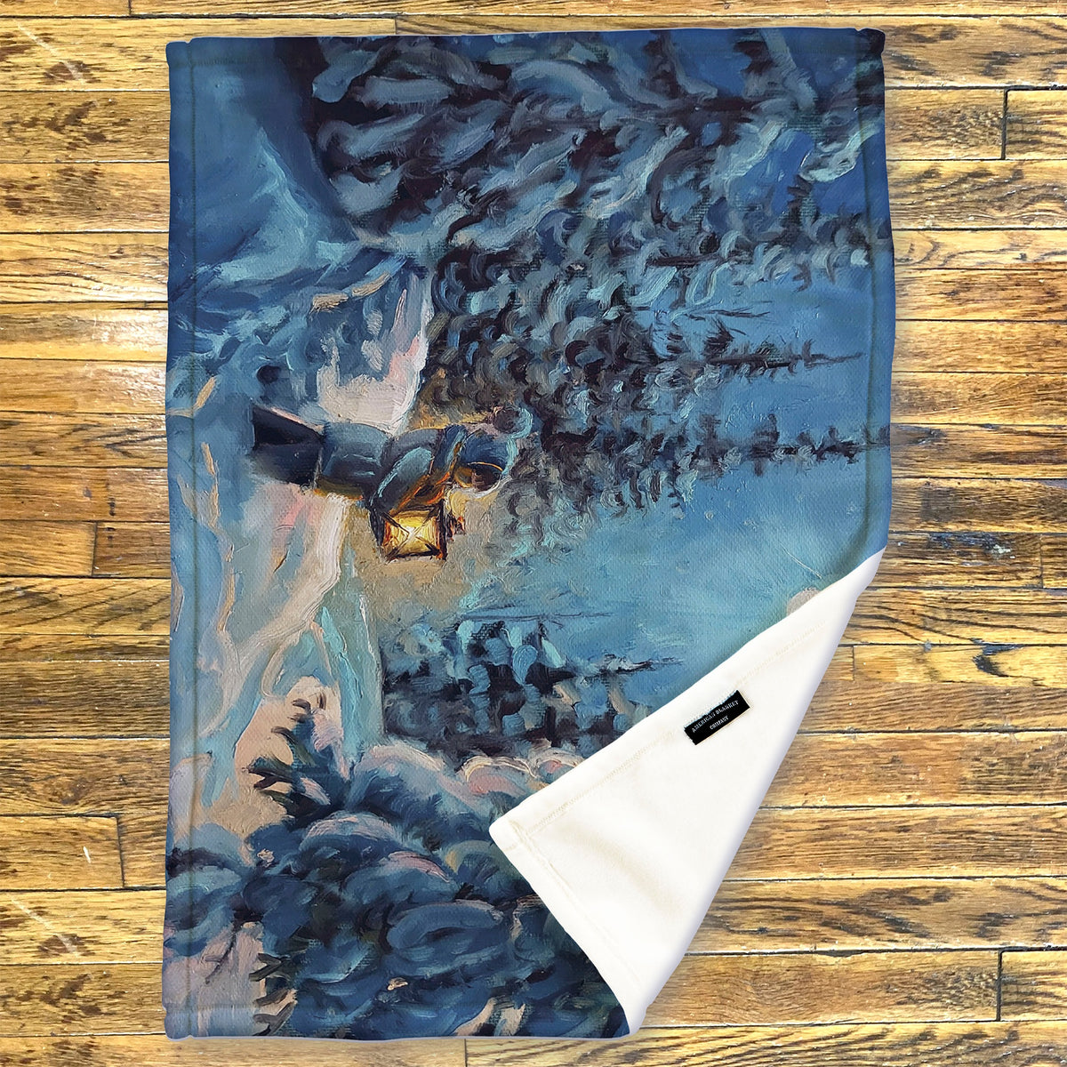 Printed Fleece Throws | Holiday Scene Blankets