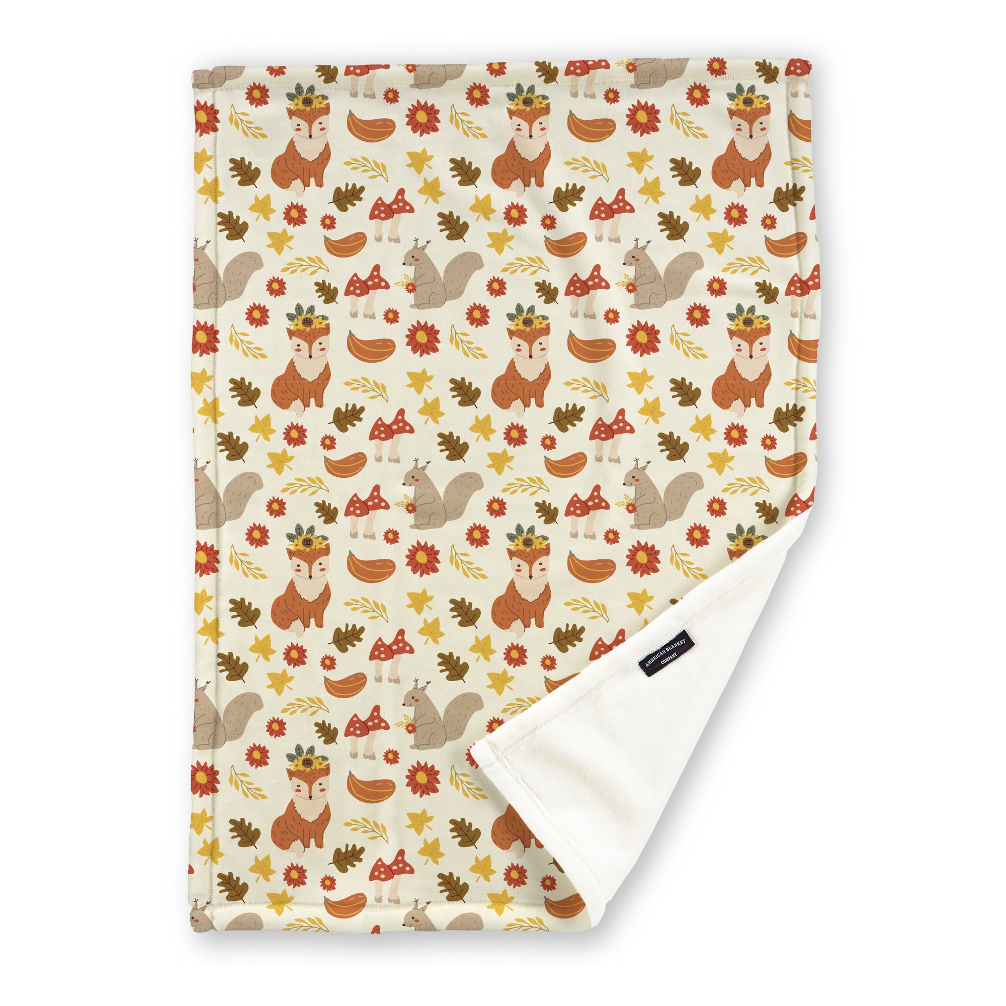 Printed Fleece Throws | Fall Patterns