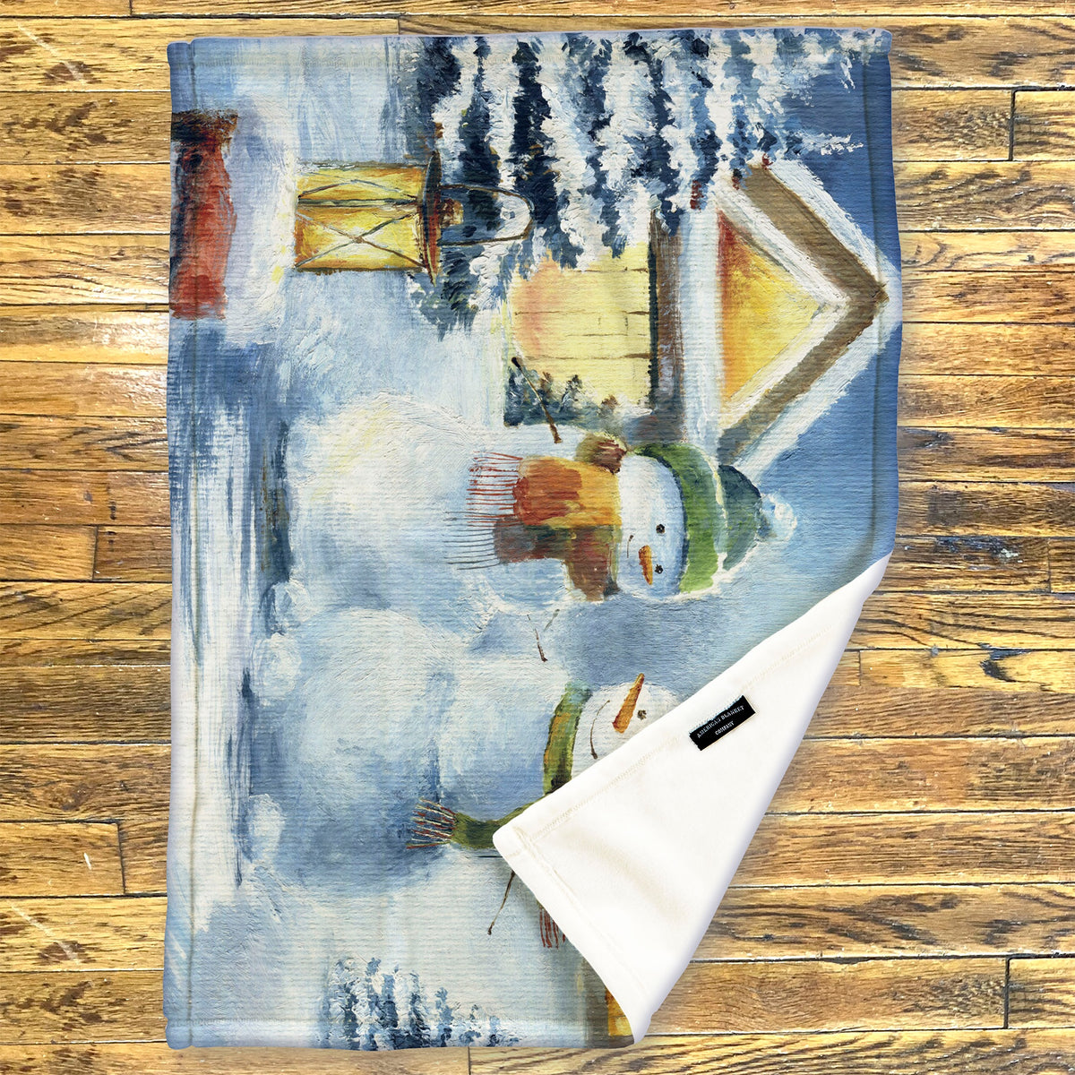 Printed Fleece Throws | Holiday Scene Blankets