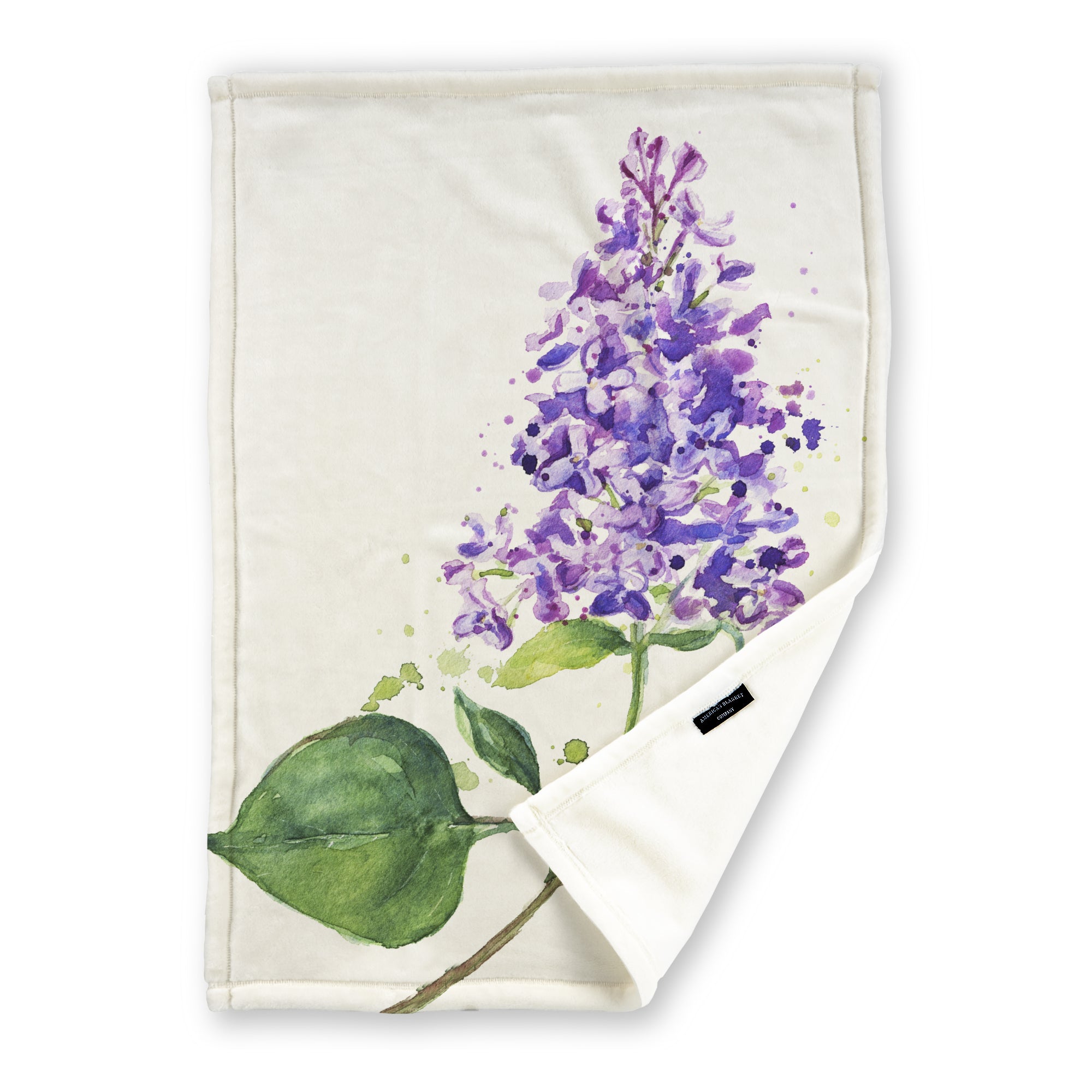 American Blanket Company - Fleece Blanket Printed Lilac Blanket
