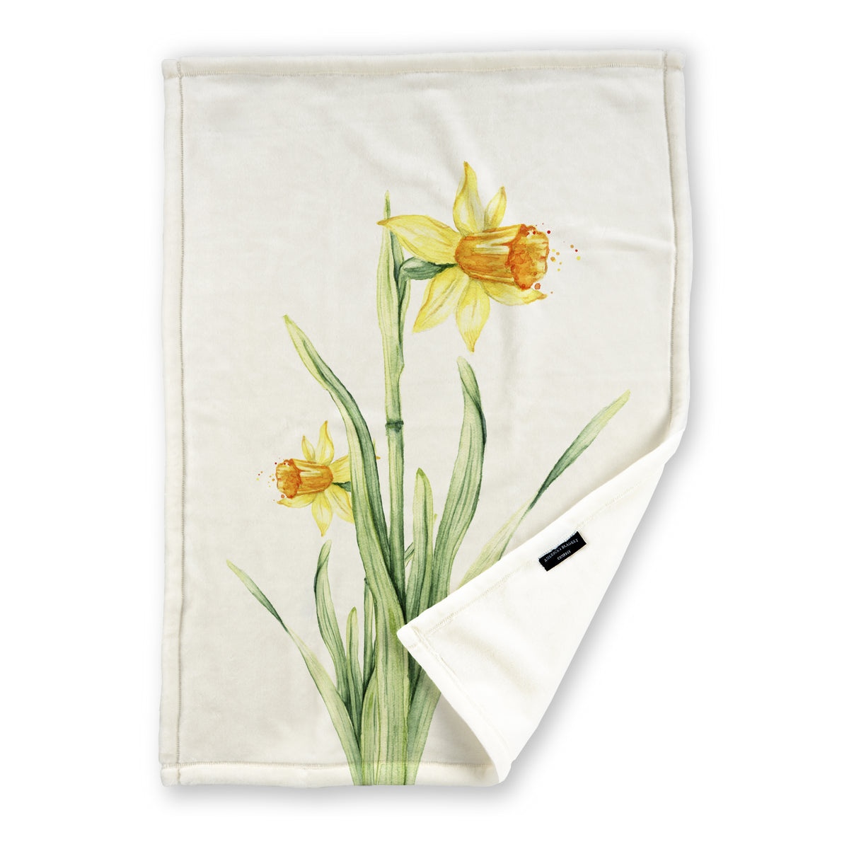 Blanket Fleece Blanket Printed Daffodil Blanket