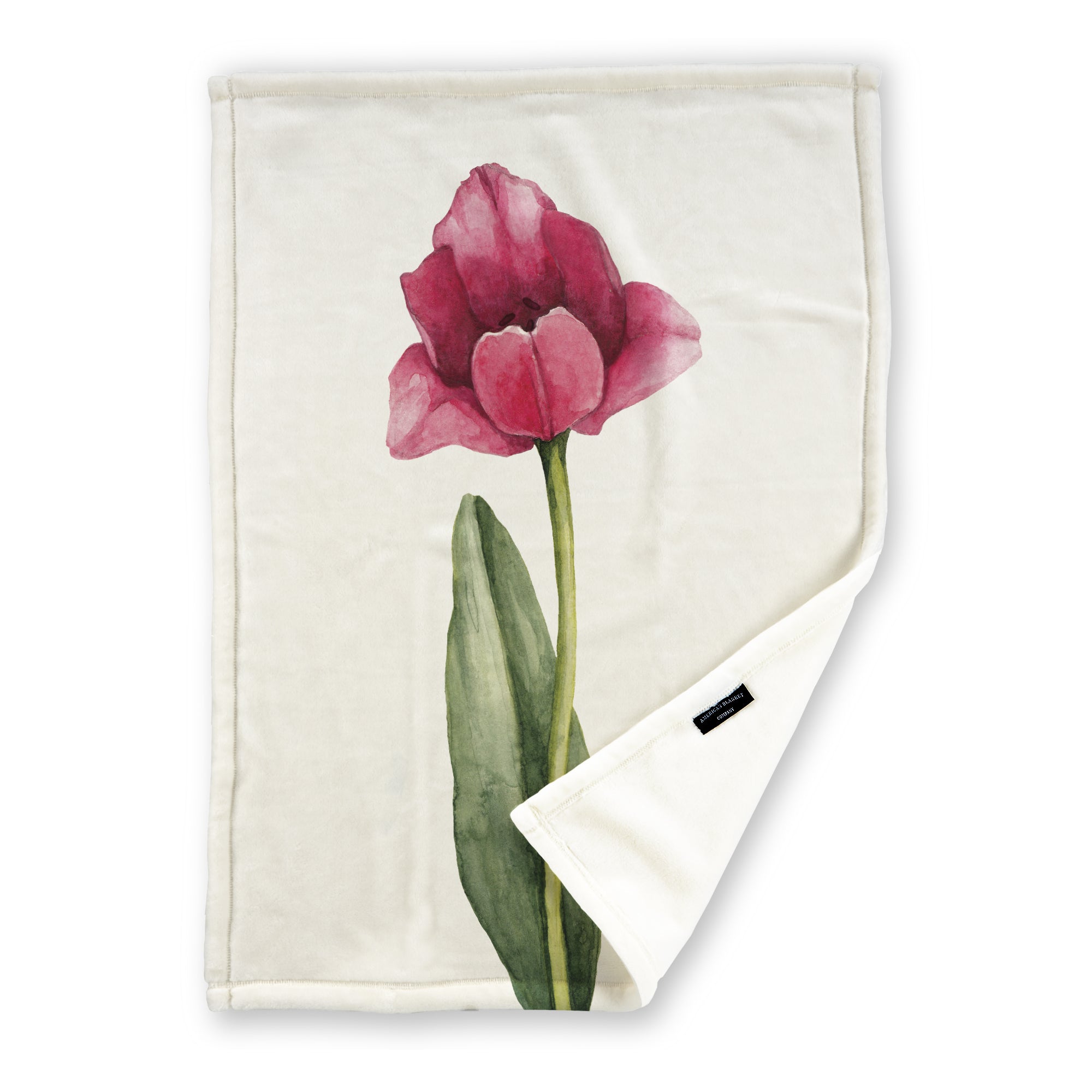 American Blanket Company - Fleece Blanket Printed Parrot Tulip Blanket
