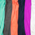Mint Green, Gray, Coral Orange, Indigo, Pink and White Fleece Fabrics