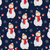 Snowman Navy / Throw (50