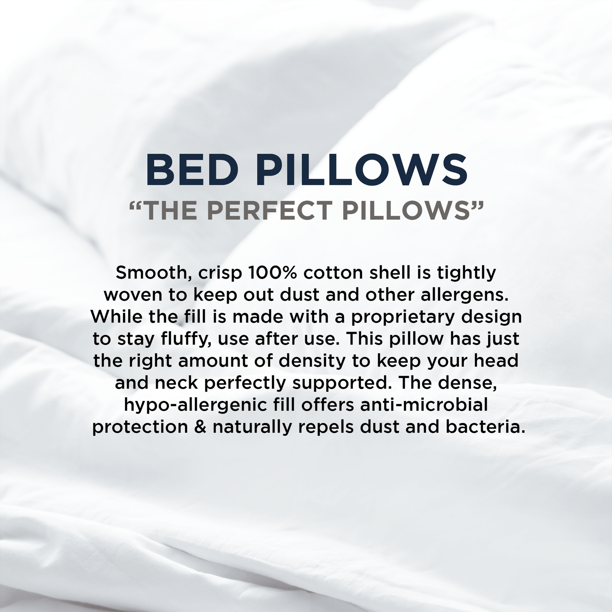 Anti-Microbial Bed Pillows - Bed Pillows - American Blanket Company -infographic