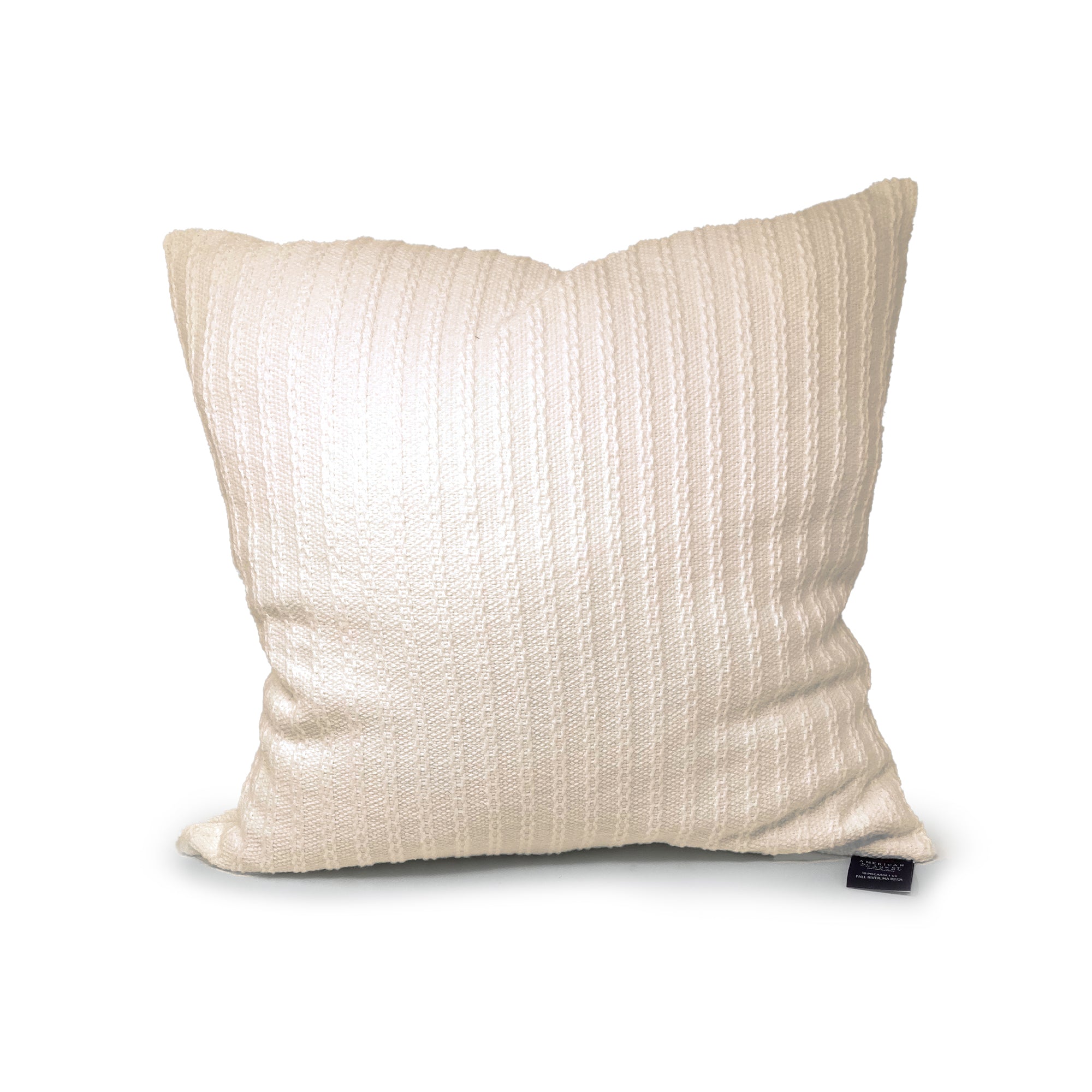 American Blanket Company - Cotton Throw Pillows -  natural cable Weave Cotton Throw Pillows