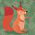 Holly Squirrel / Throw (38