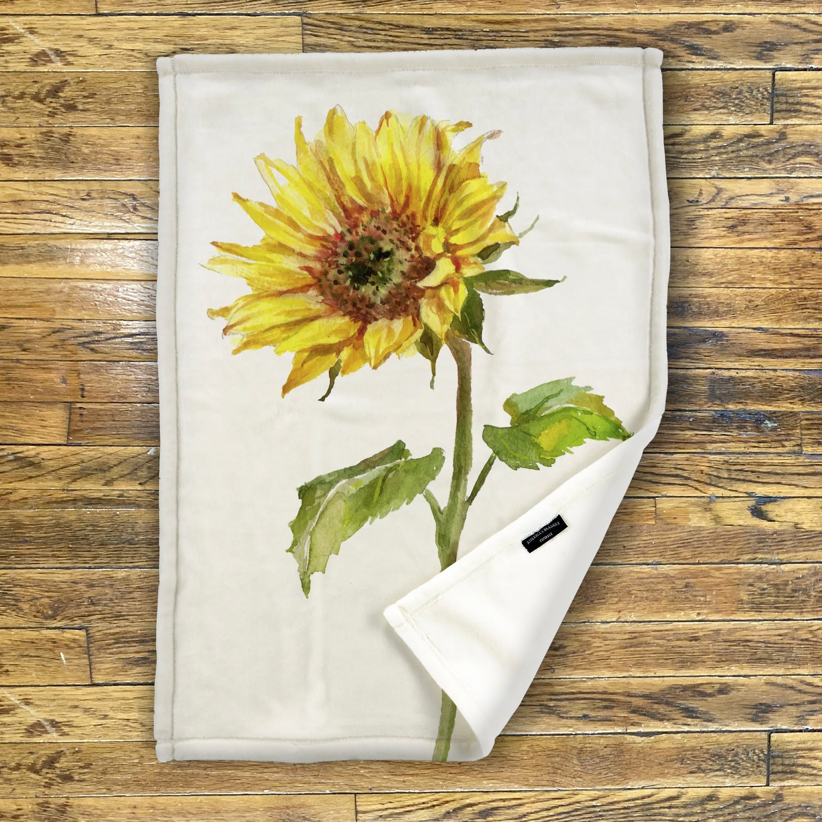 American Blanket Company - Fleece Blanket Printed Sunflower Blanket