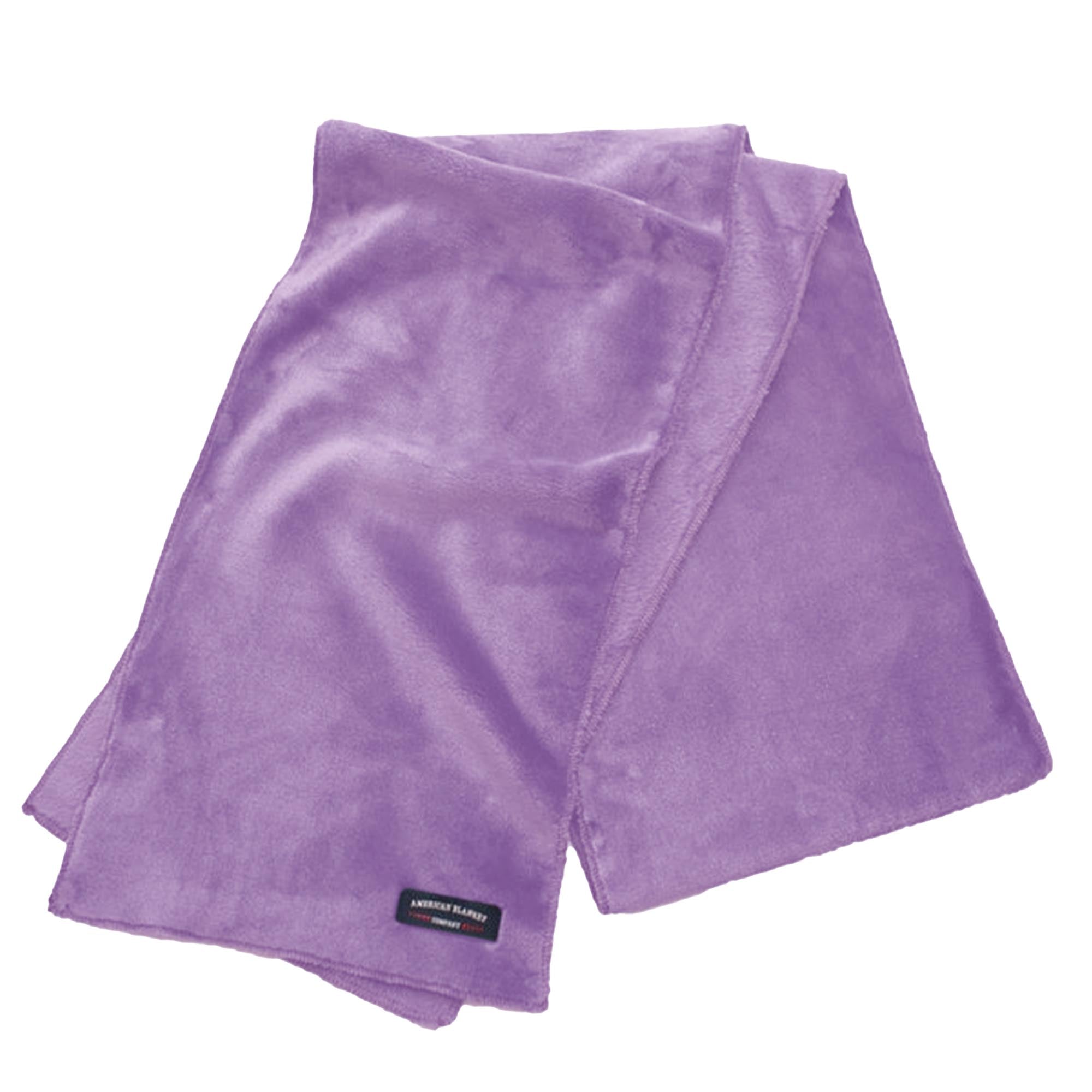 American Blanket Company - Luster Loft Fleece Scarf - purple Luster Loft fleece scarf