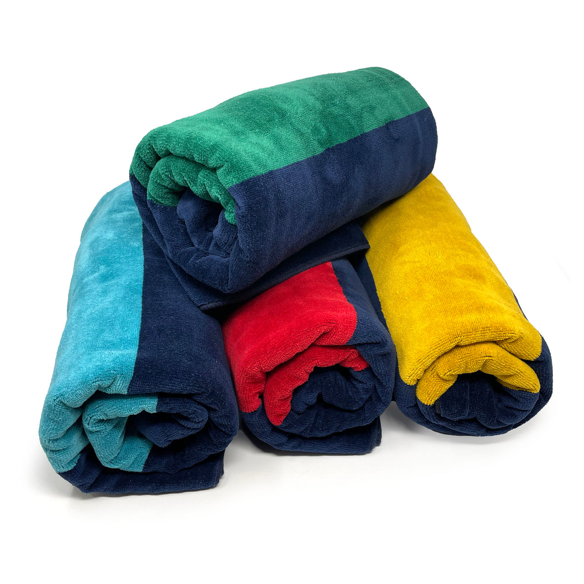 Rugby Stripe Cotton Beach Pool Towels
