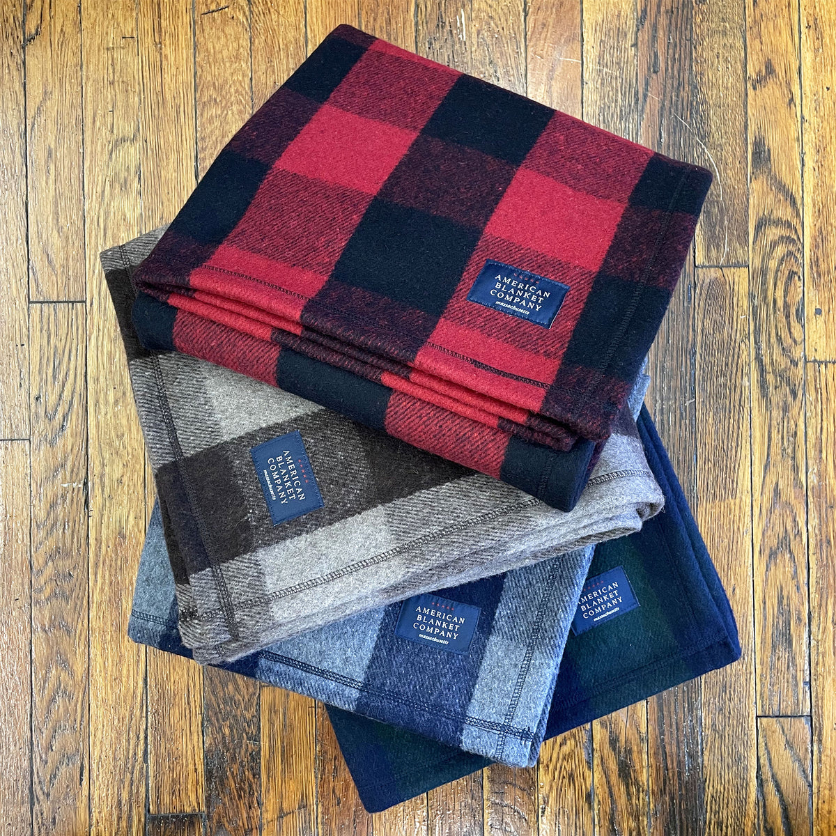 Wool Throw Blanket-Recycled Wool and Polyester Throw Blanket