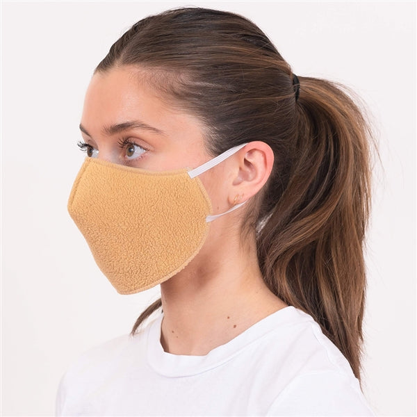 Pack De 3 Masques En Coton Tricoté Touchstone - Taille Moyenne - Double Couche Lavable - Bleu Foncé - Confortable Et Respirant