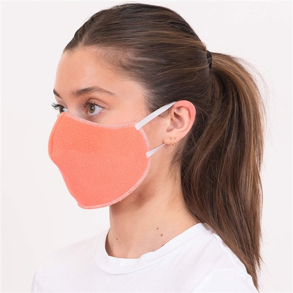 face mask-coral - soft face mask - American Blanket Company