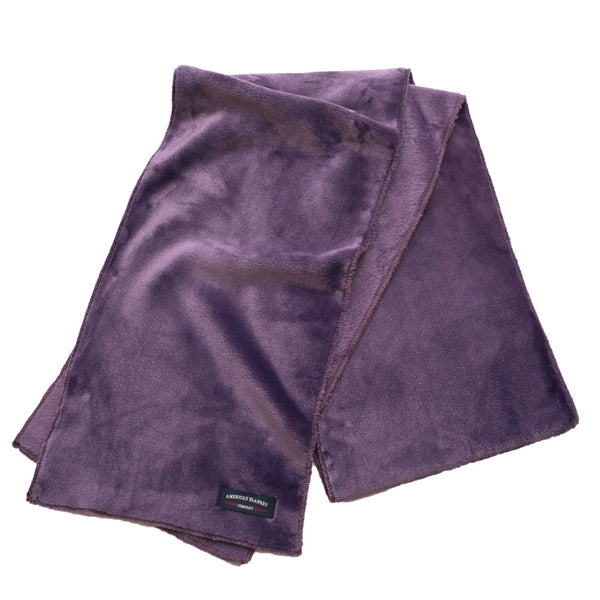 Deep Purple - Luster Loft Fleece Scarf - American Blanket Company 