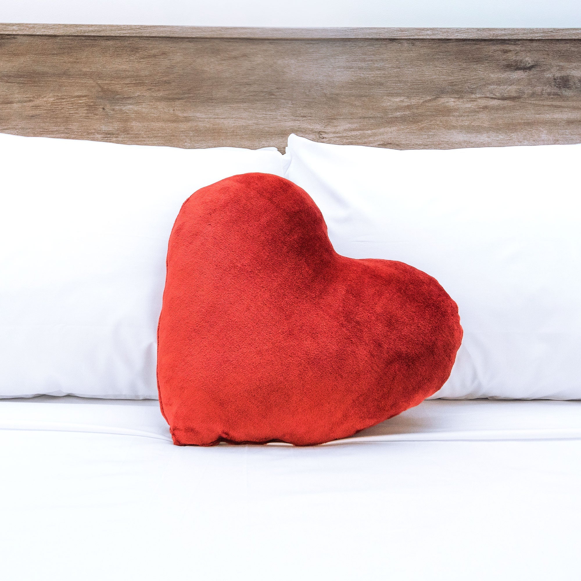 Heart Pillow Luster Loft Fleece Gift Cozy Love Now