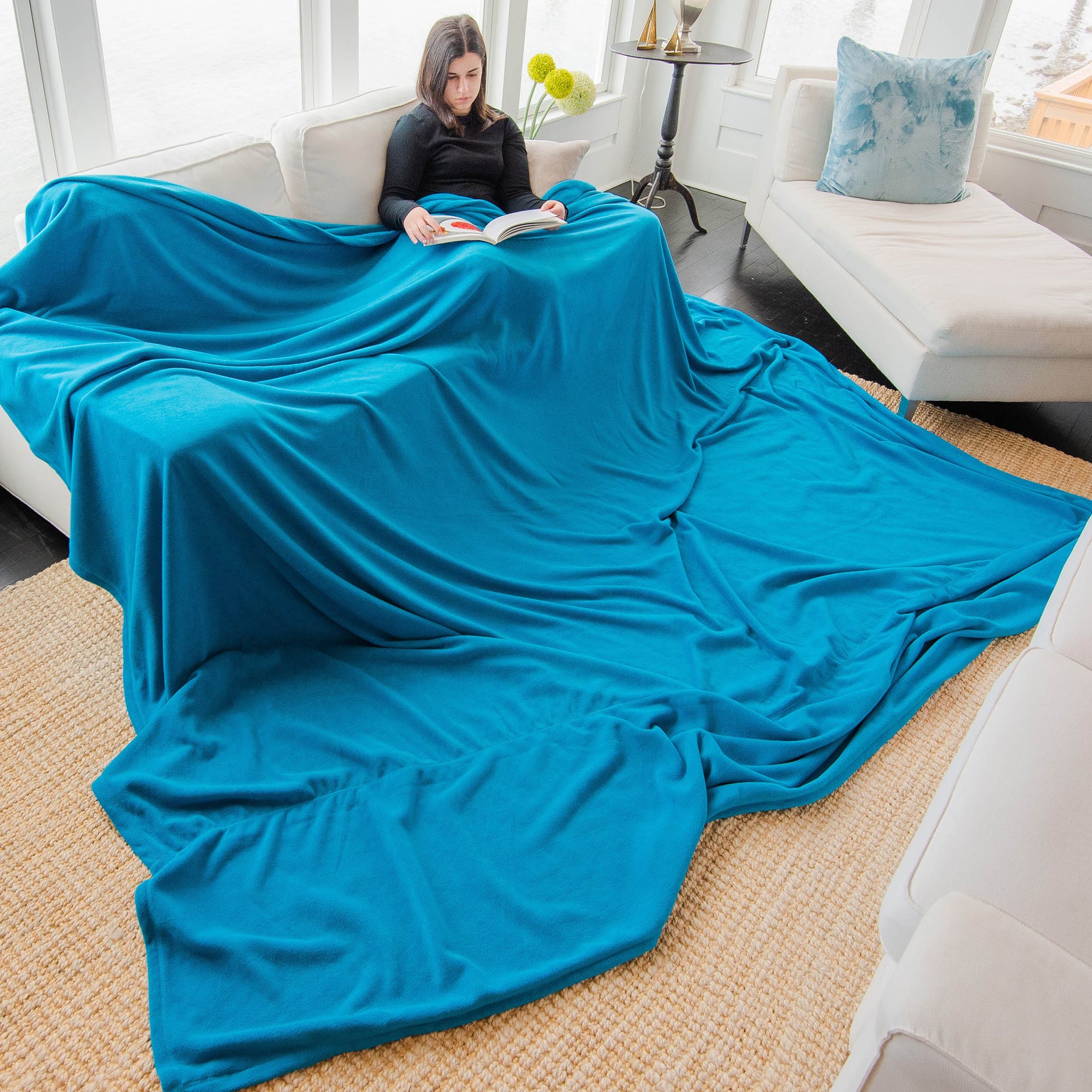 Fleece Blankets in Bed Blankets 
