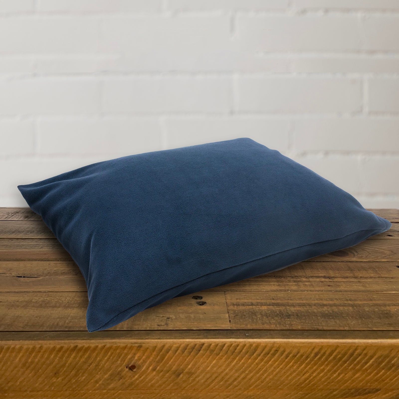 Blue Fleece Pillow Case with Pillow - Fleece Pillowcase - Peaceful Touch - American Blanket Company