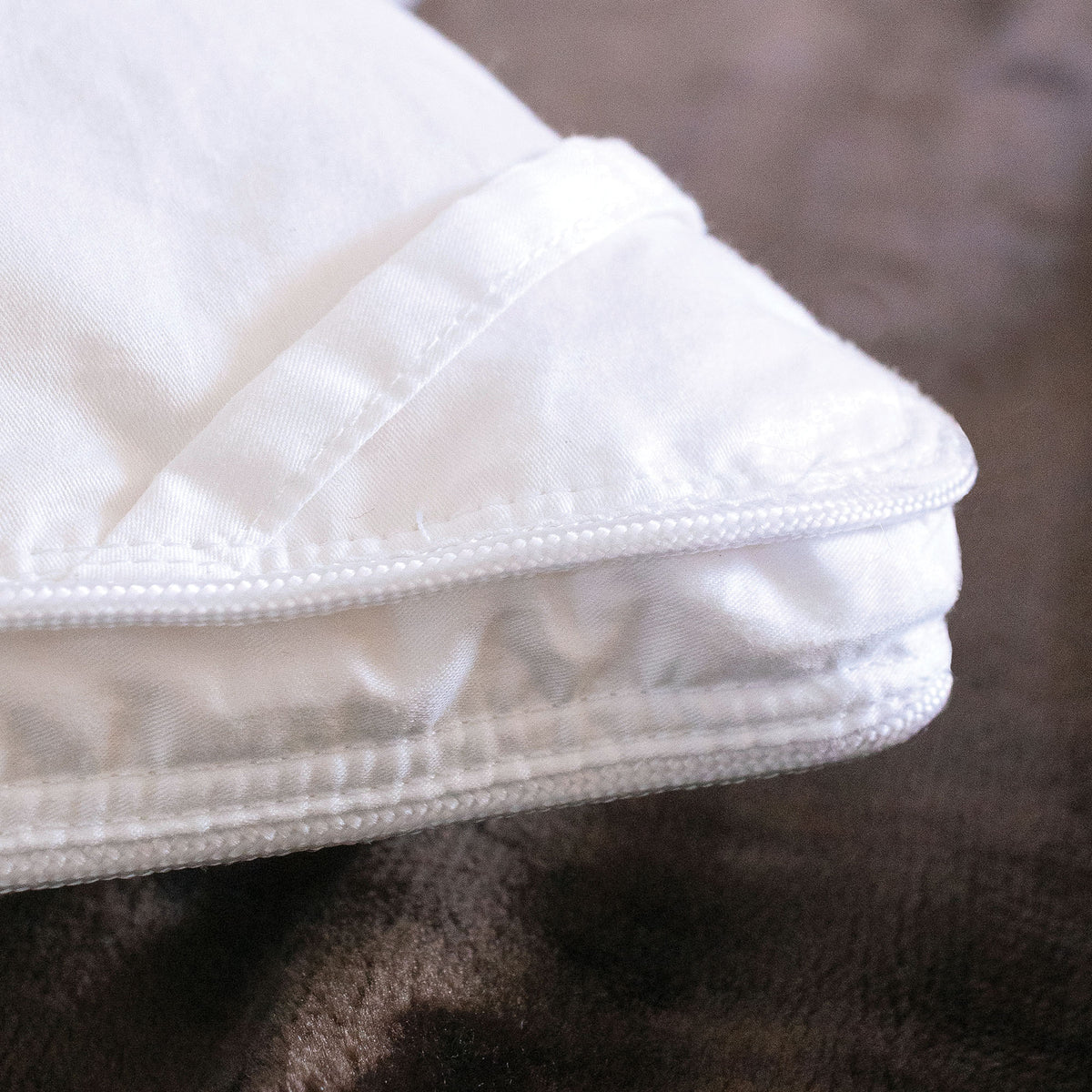 Corner Detail Of Zipper - Comforter Heavy Weight - American Blanket Company