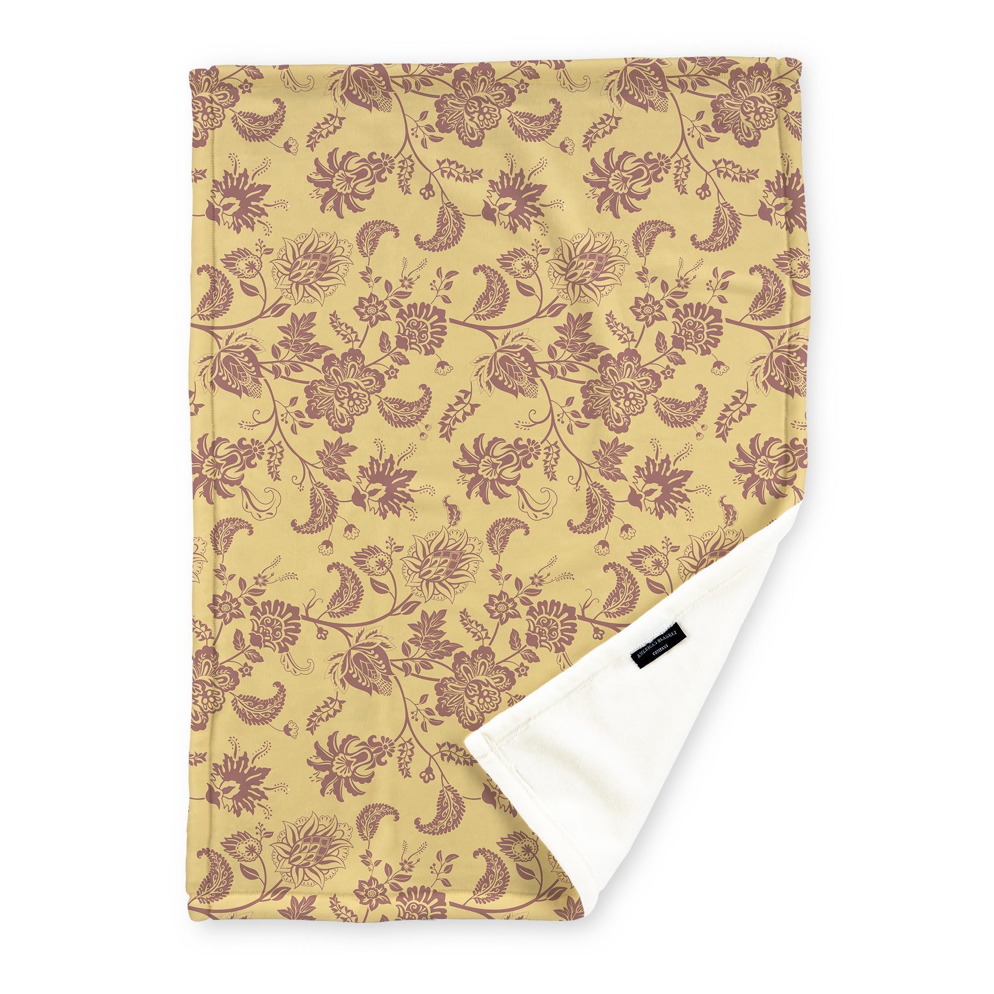American Blanket Company - Luster Loft Fleece - Floral Printed Blankets Throws