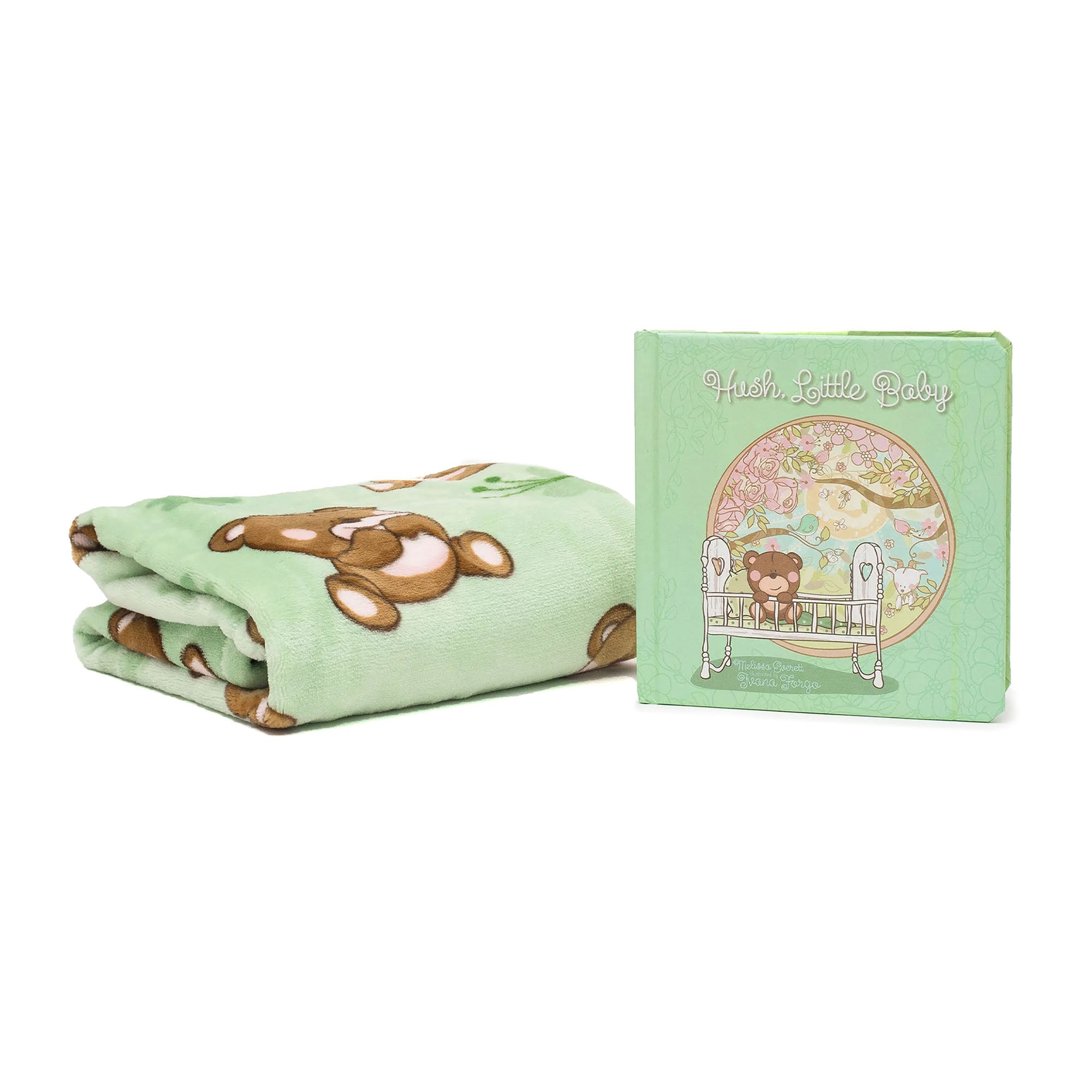 American Blanket Company - Binks & Books Blanket and Book Gift Set - Hush Little Baby - Binks & Books Blanket and Book Gift Set