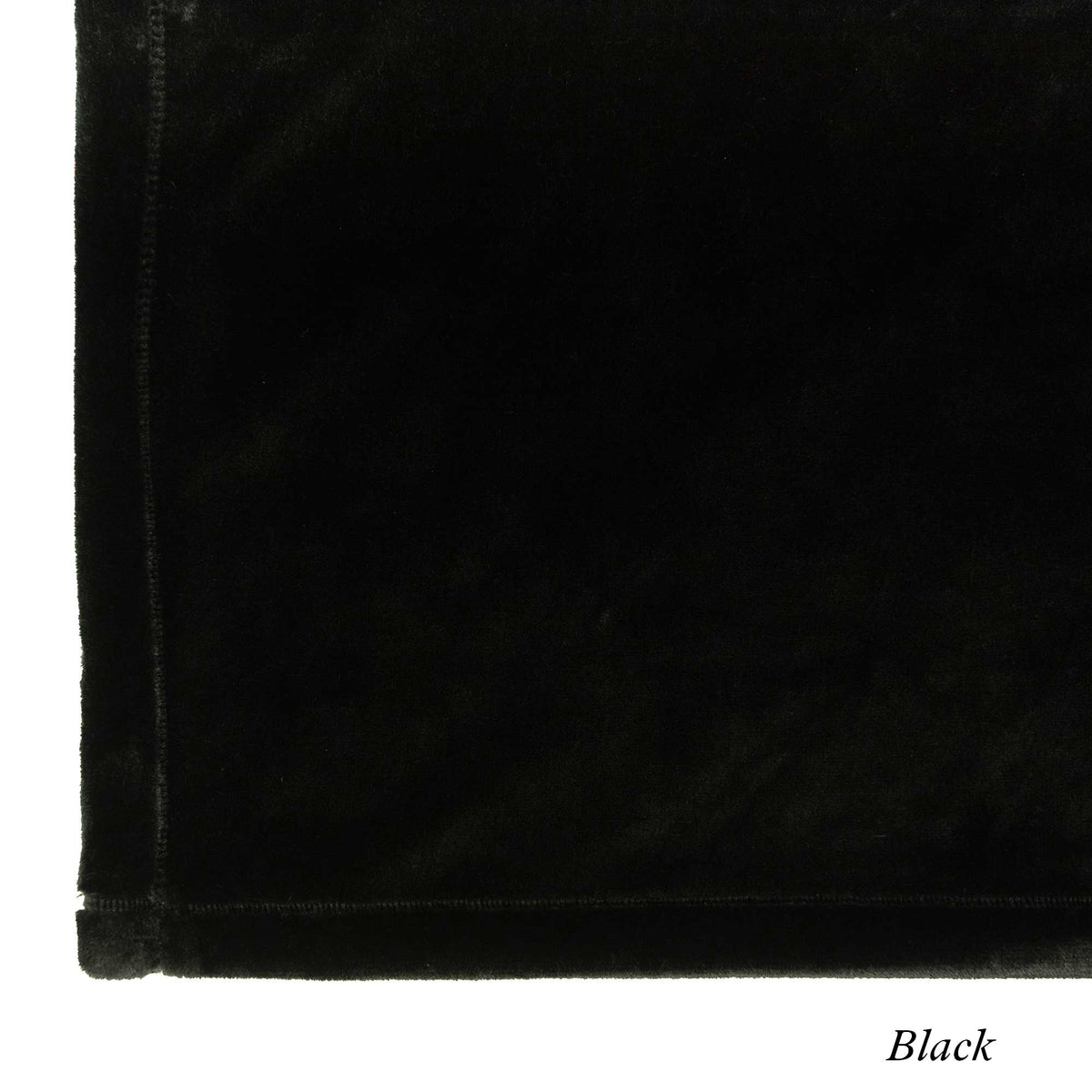 Black Luster Loft Fleece Swatch - Luster Loft - luster loft fleece throw pillows - American Blanket Company
