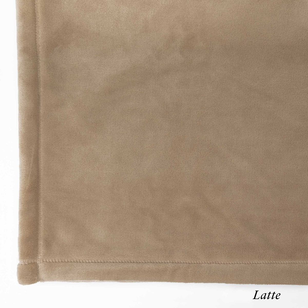 Latte Luster Loft Fleece Swatch - Luster Loft Blanket &amp; Pillowcase Set - American Blanket Company