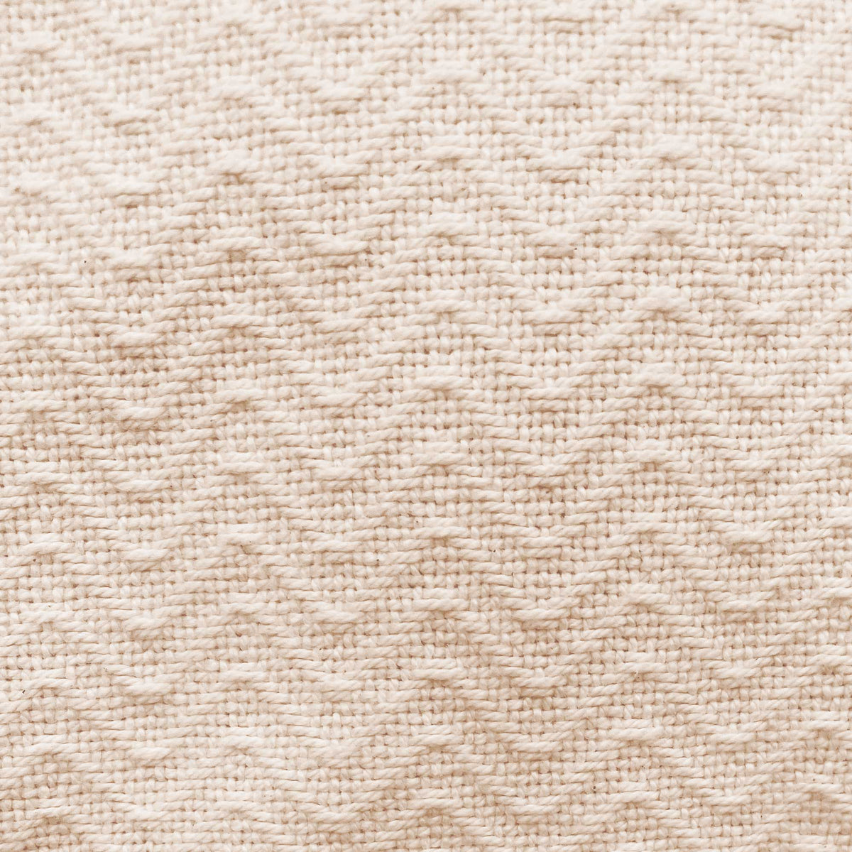 Cotton Blankets - Chevron Weave - Natural - American Blanket Company