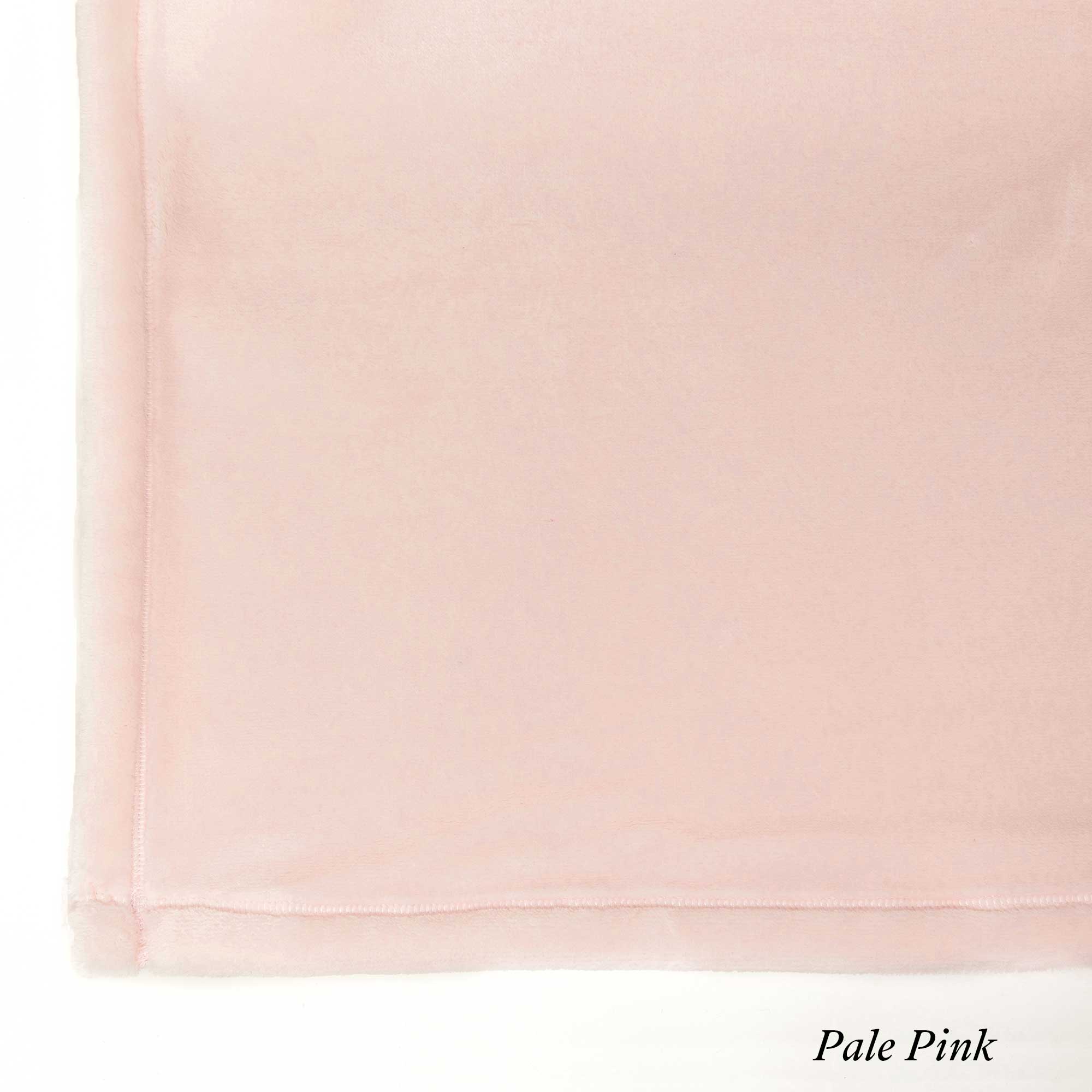 Pale Pink Luster Loft Fleece Swatch - Luster Loft Blanket & Pillowcase Set - American Blanket Company