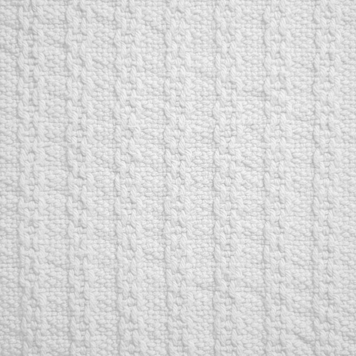 White Cable Weave Swatch - Cotton Blanket - Cable Weave - American Blanket Company