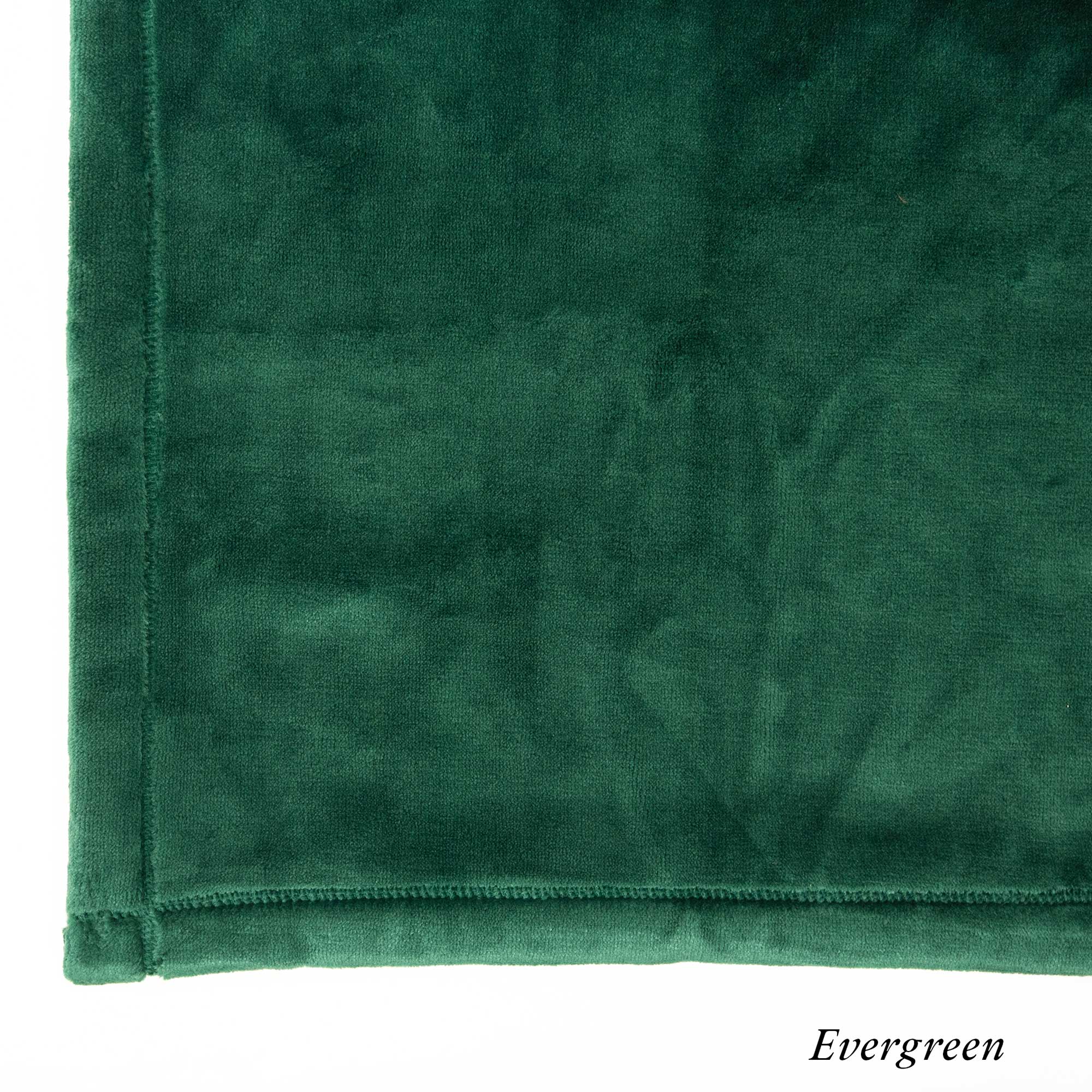 Evergreen Luster Loft Swatch - embroidered fleece blanket - Luster Loft Fleece Blanket - American Blanket Company