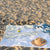Long island Map Blanket On Beach - New York State - Printed Nautical Map Fleece Blanket - American Blanket Company