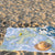 Shelter Island Map Blanket On Beach - New York State - Printed Nautical Map Fleece Blanket - American Blanket Company