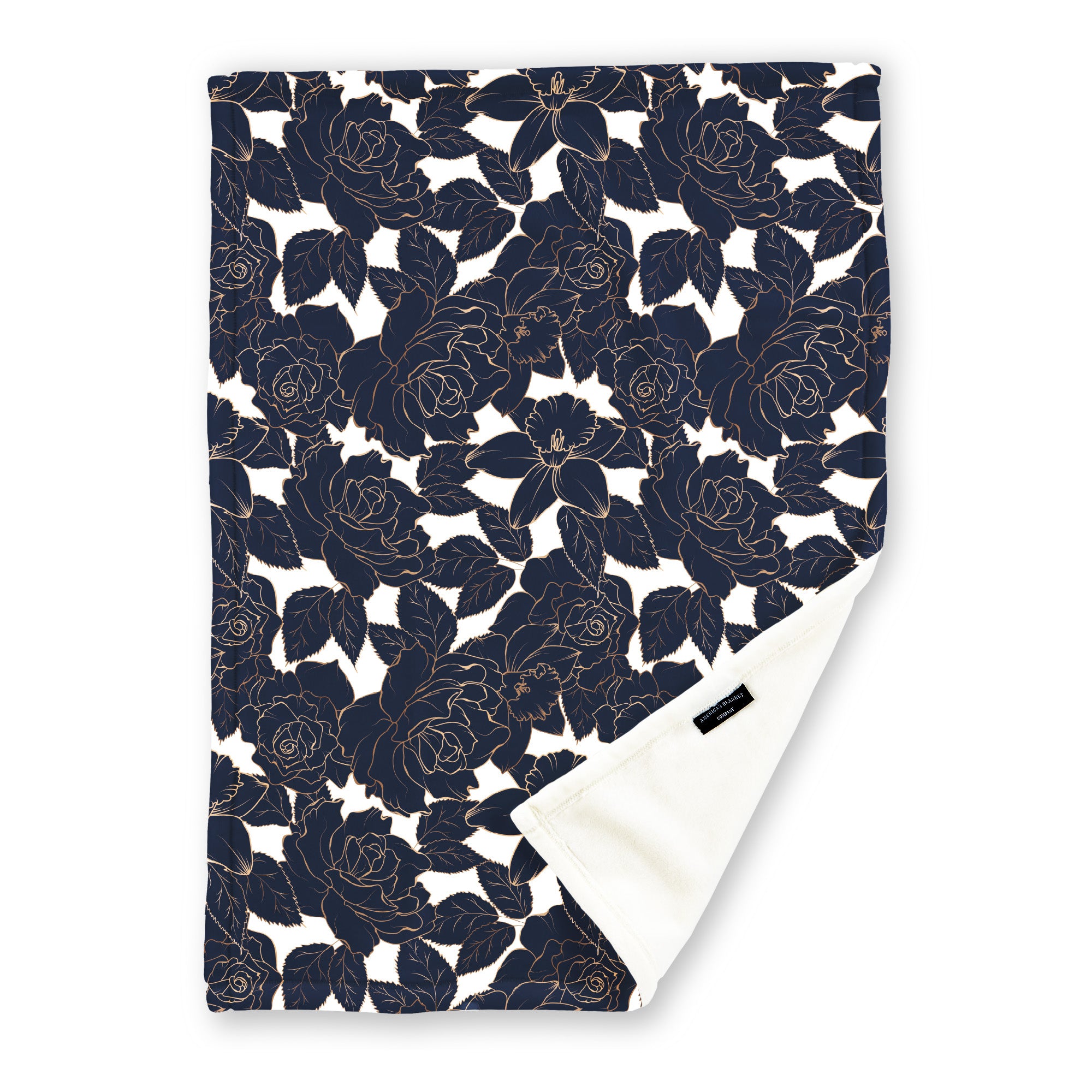 American Blanket Company - Watercolor Floral Printed Fleece Blanket - Flora Printed Throws | Floral Blanket Patterns 