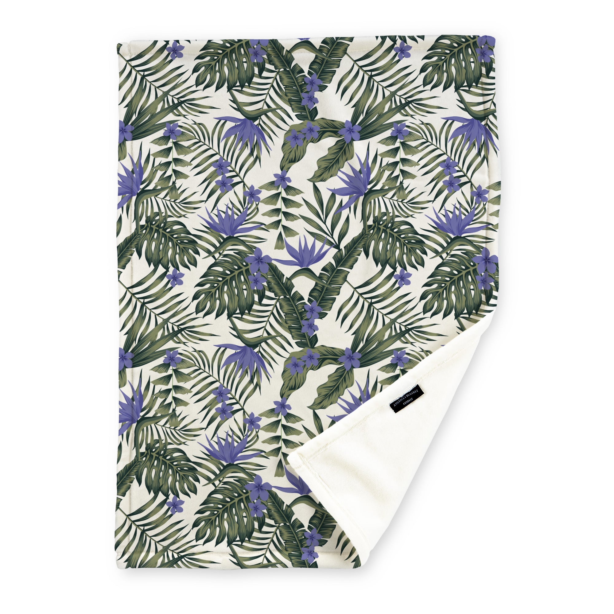 American Blanket Company - Luster Loft Fleece - Floral Printed Blankets Throws