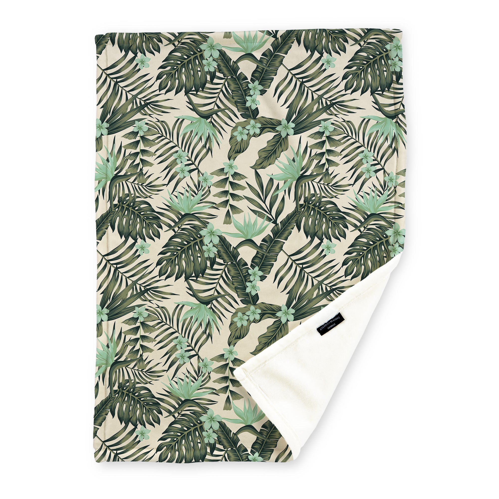 American Blanket Company - Luster Loft Fleece - Floral Printed Blankets Throws