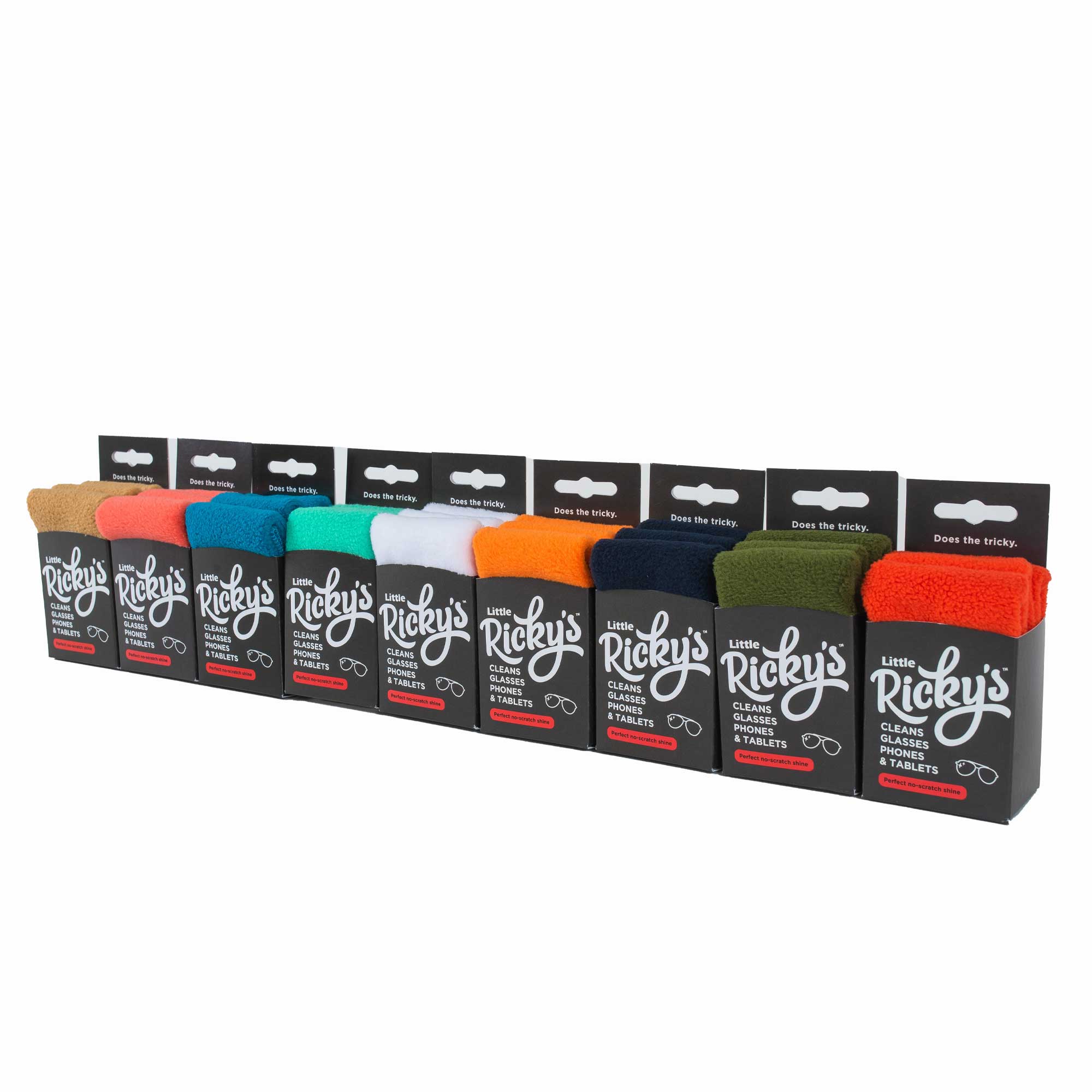 American Blanket Company - Little Ricky Cleaning Cloths - Little ricky's in sand, coral, peacock blue, mint, tangerine, white, indigo, olive, and high vis orange