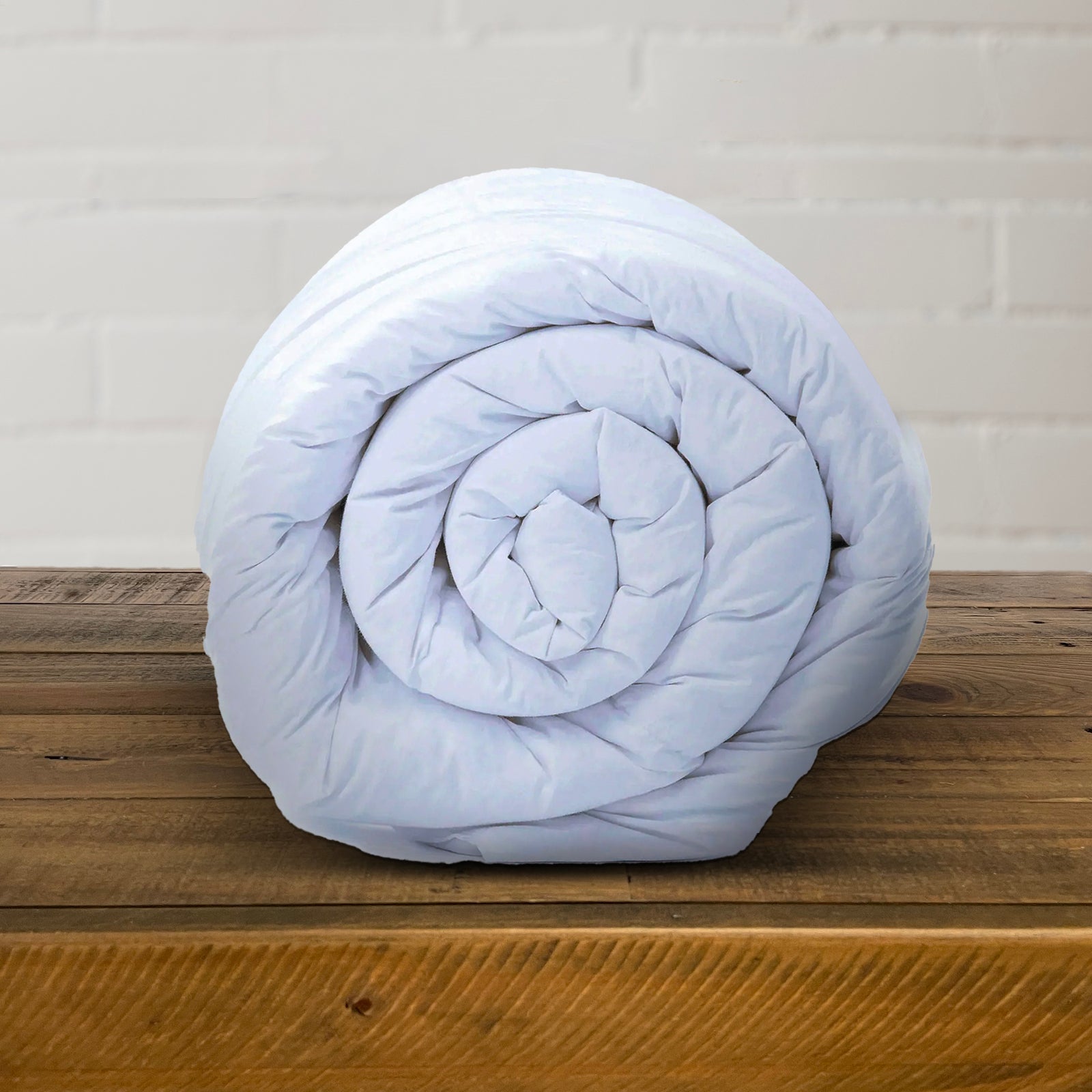 American Blanket Company - Cotton Duvet Cover - Rolled Cotton Duvet Cover on down comforter