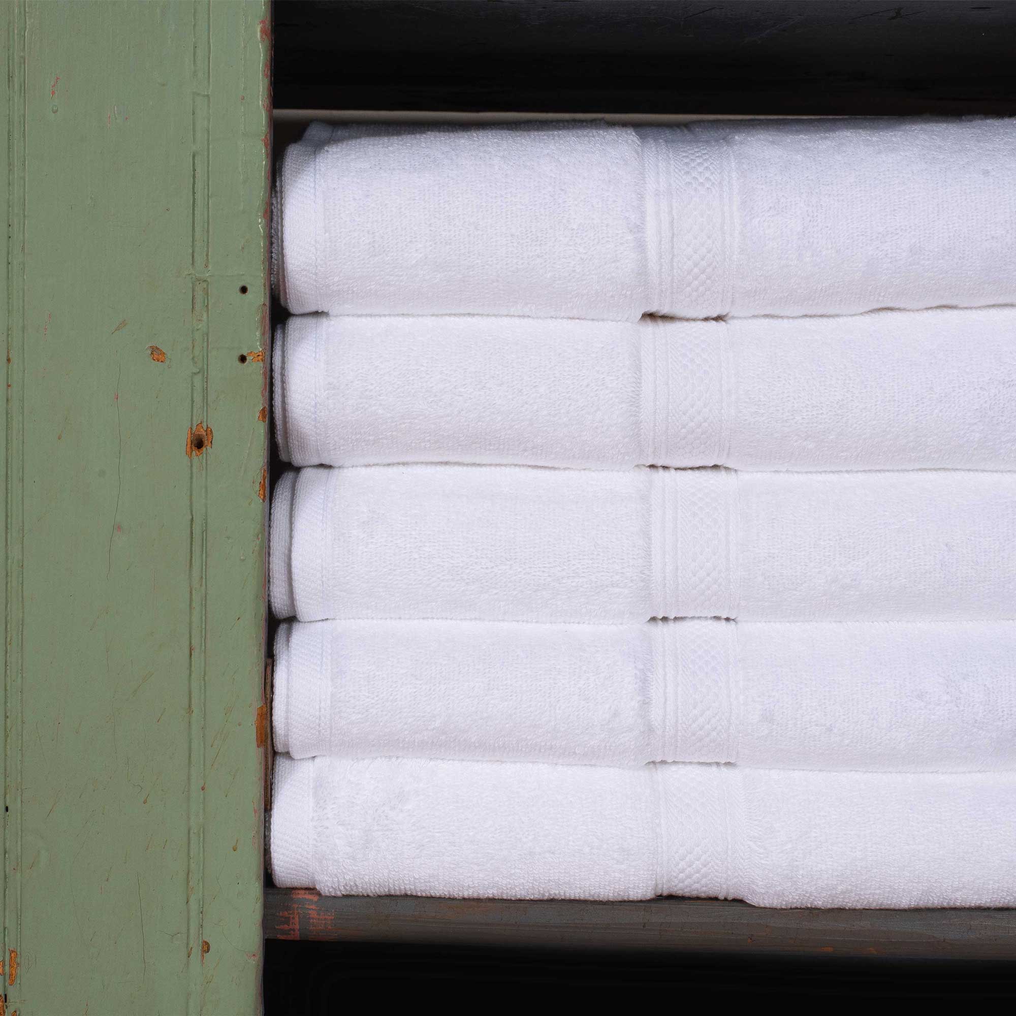 100% Cotton White Washcloths (Pack of 100) - The Clean Store